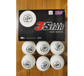 Quả bóng bàn 3 sao 729 D40+ (6 quả) (Trắng)